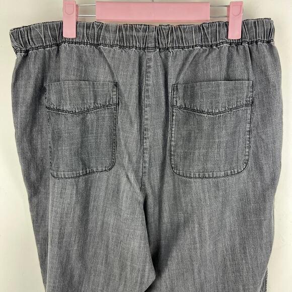 Eileen Fisher gray pull on tencel pants womens size medium - Picture 5 of 8
